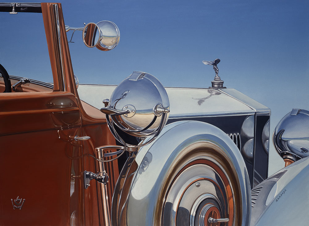 peinture de l'A-P d'une Rolls des Maharajahs