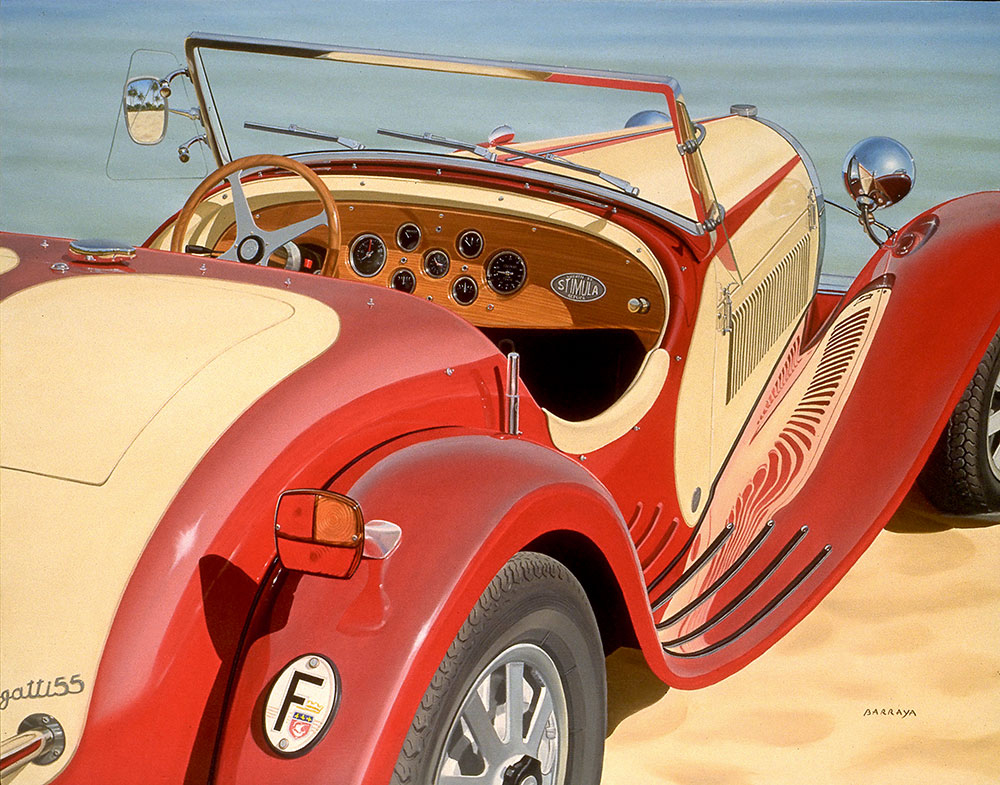 peinture de l'A-P Bugatti stimula