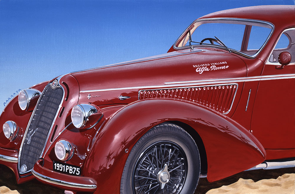 peinture de l'A-P Alfa Berlinetta 1937