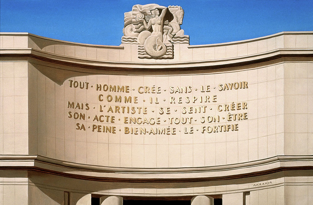 peinture du Trocadero