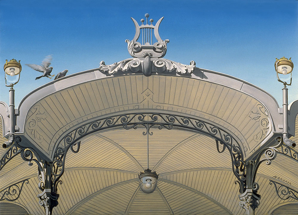 peinture du Kiosque à musique de Dijon