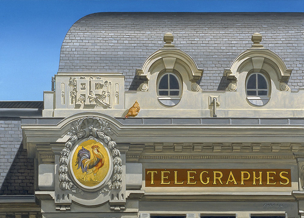 peinture de facade de la poste à Dijon