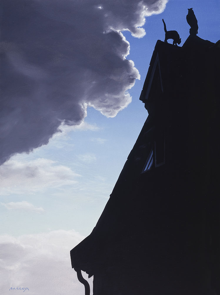 Contre jour de la chouette de Dijon.