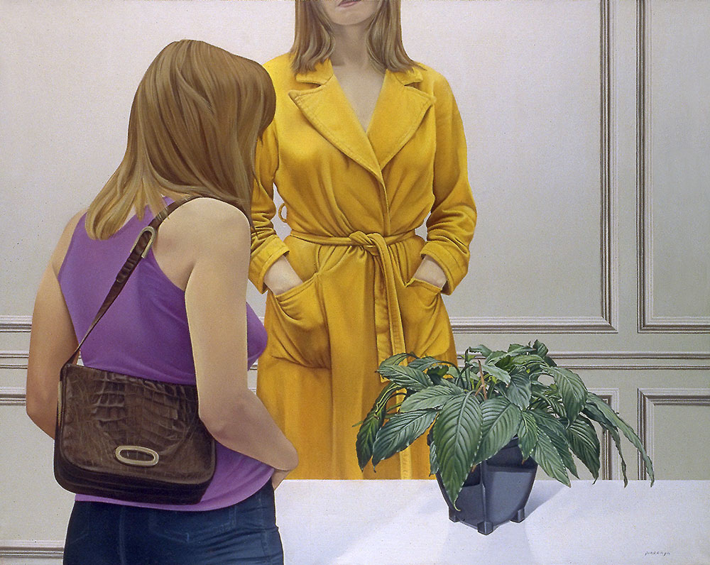 Deux femmes et une plante